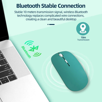 Trådlös Bluetooth-kompatibel mus Bärbar ergonomisk datormus För bärbar dator iPad Surfplatta Mobiltelefon Kontorsspelmus