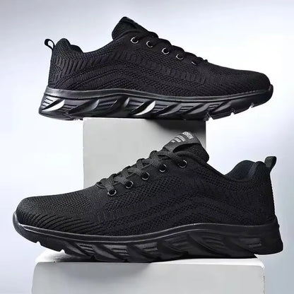 Sport Herr Löpning Joggingskor Casual Sneakers Utomhus Snörning Andningsbara Mesh Lätta Tennis Utomhus Promenader Storlek 39-46
