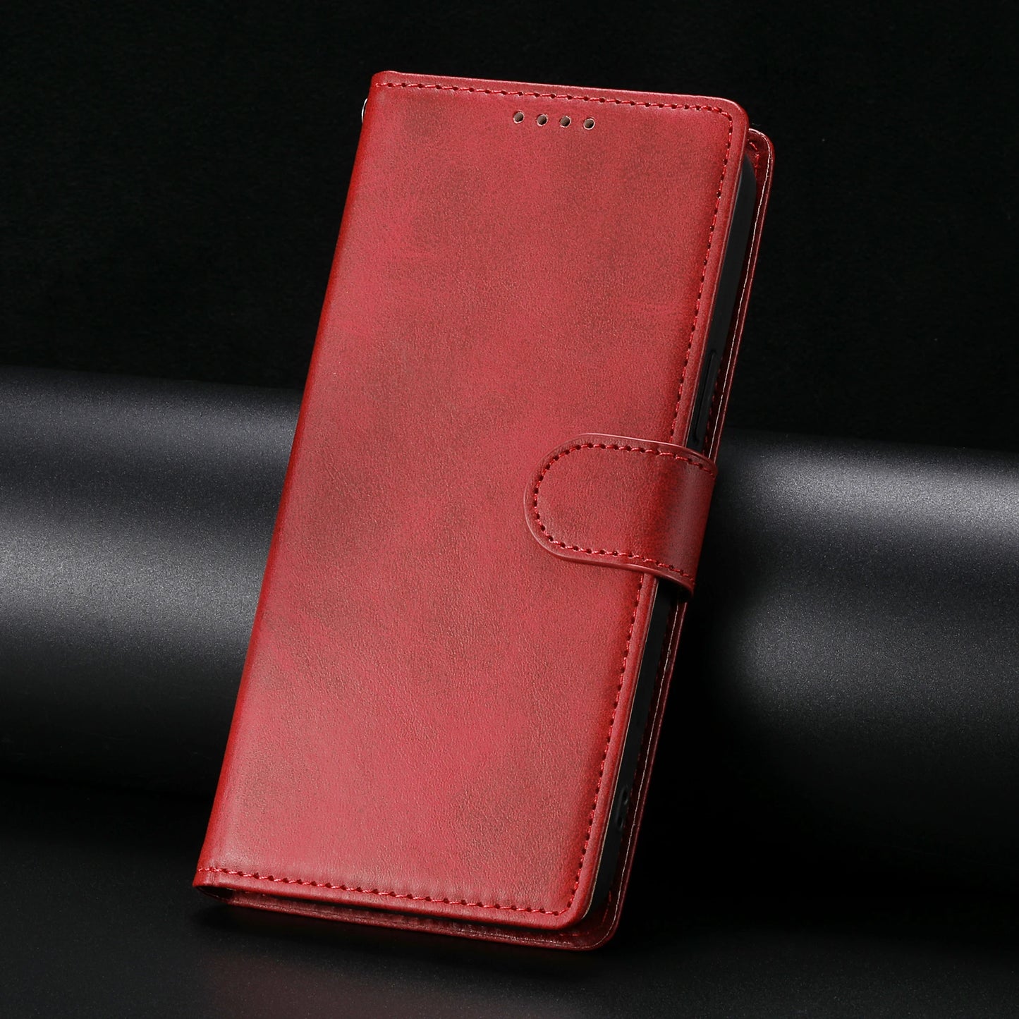 Business Läder Flipfodral för Samsung S25 S26 Ultra S24 FE S23 S22 S21 Plus A17 A37 A57 A36 A56 A16 A26 Korthållare Plånbok Över