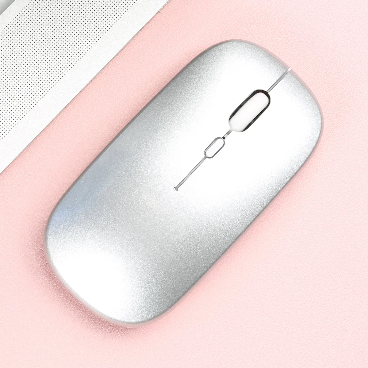 Trådlös Bluetooth-kompatibel mus Bärbar ergonomisk datormus För bärbar dator iPad Surfplatta Mobiltelefon Kontorsspelmus