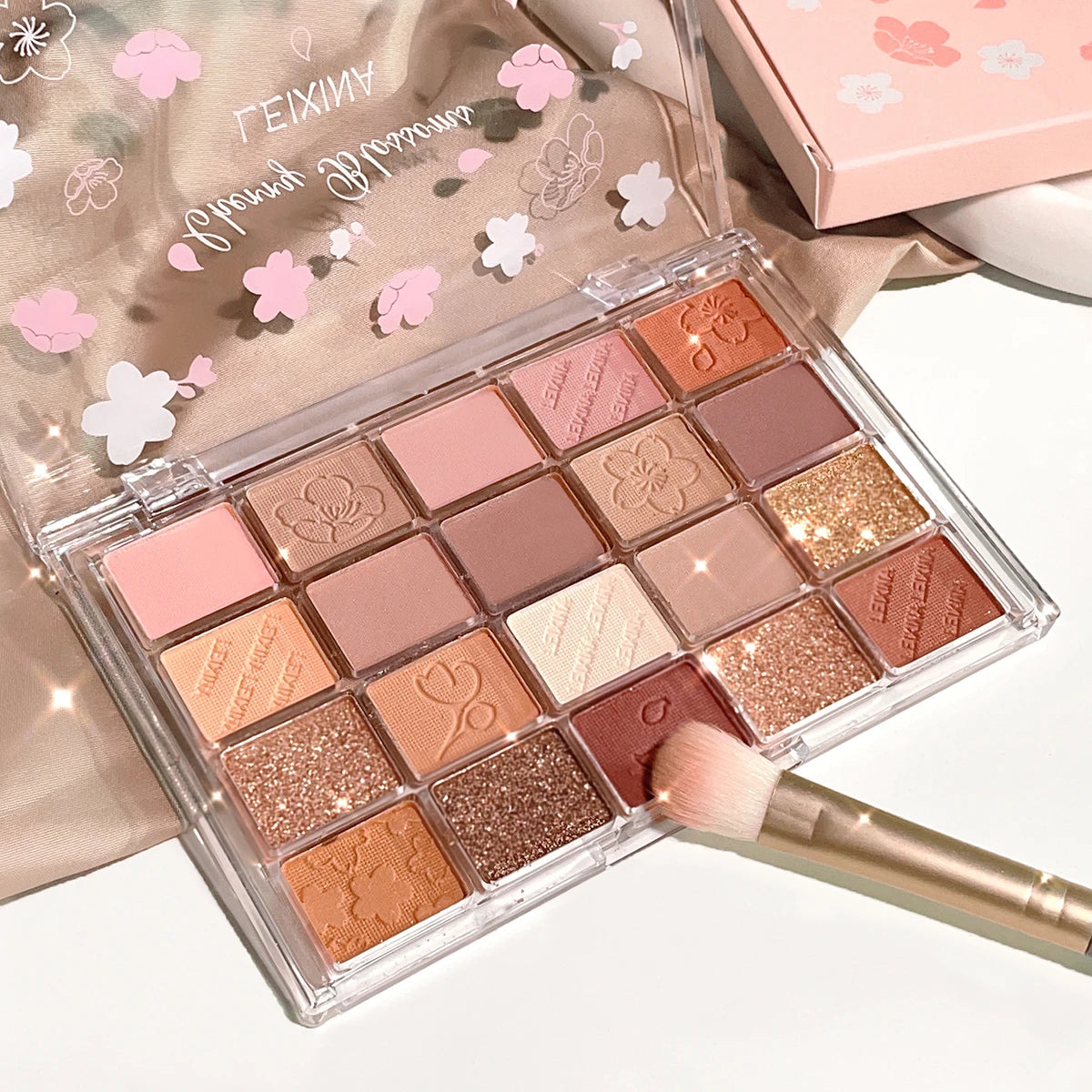 Ögonskuggspalett med 20 färger, glitter, skimmer och matt finish – Instagram Makeup Palette