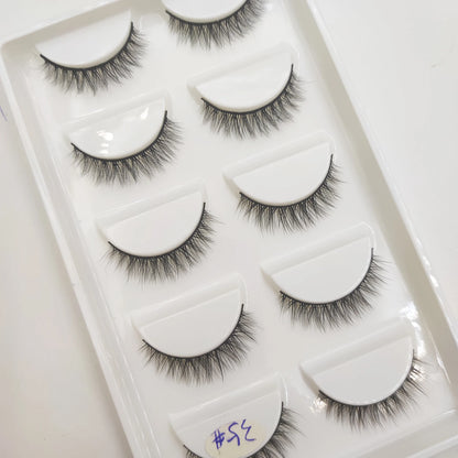 38 stilar 5 par ögonfransar naturliga 3D mink lösögonfransar smink lösögonfransar falska ögonfransar falska cils smink skönhetsverktyg grossist