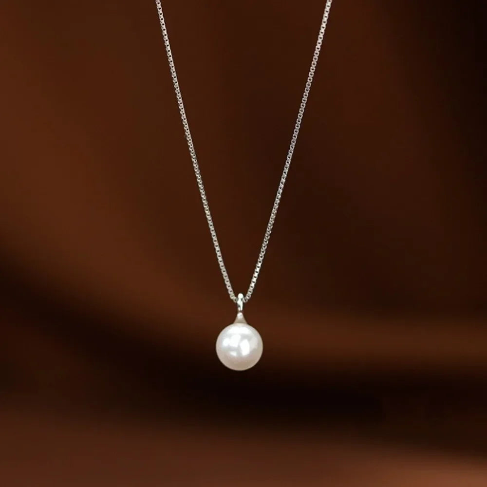 Elegant Halsband med Imitationspärlor, Justerbar Nyckelbenskedja, För Kvinnor, Smycken, Gåvor