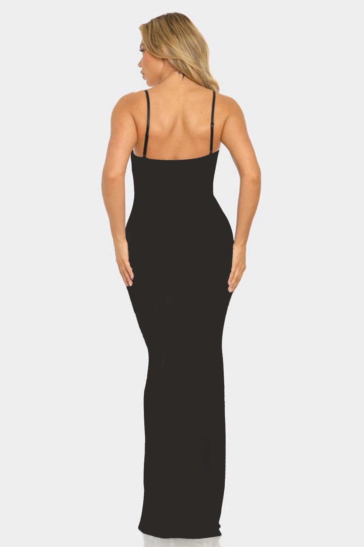 HBLL Sexiga Kvinnor Kläder Glänsande Spaghettiband Transparent Mesh Strass Golvlång Festklänning Glittriga Födelsedagsoutfits Vestidos