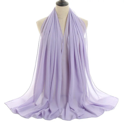 Ramadan Islamisk Instant Bubble Chiffong Sjal Halsduk Dam Huvudbonad Kvinnor Hijabs Halsdukar Bufandas Muslimsk Slöja Hijab Snood 180*70cm