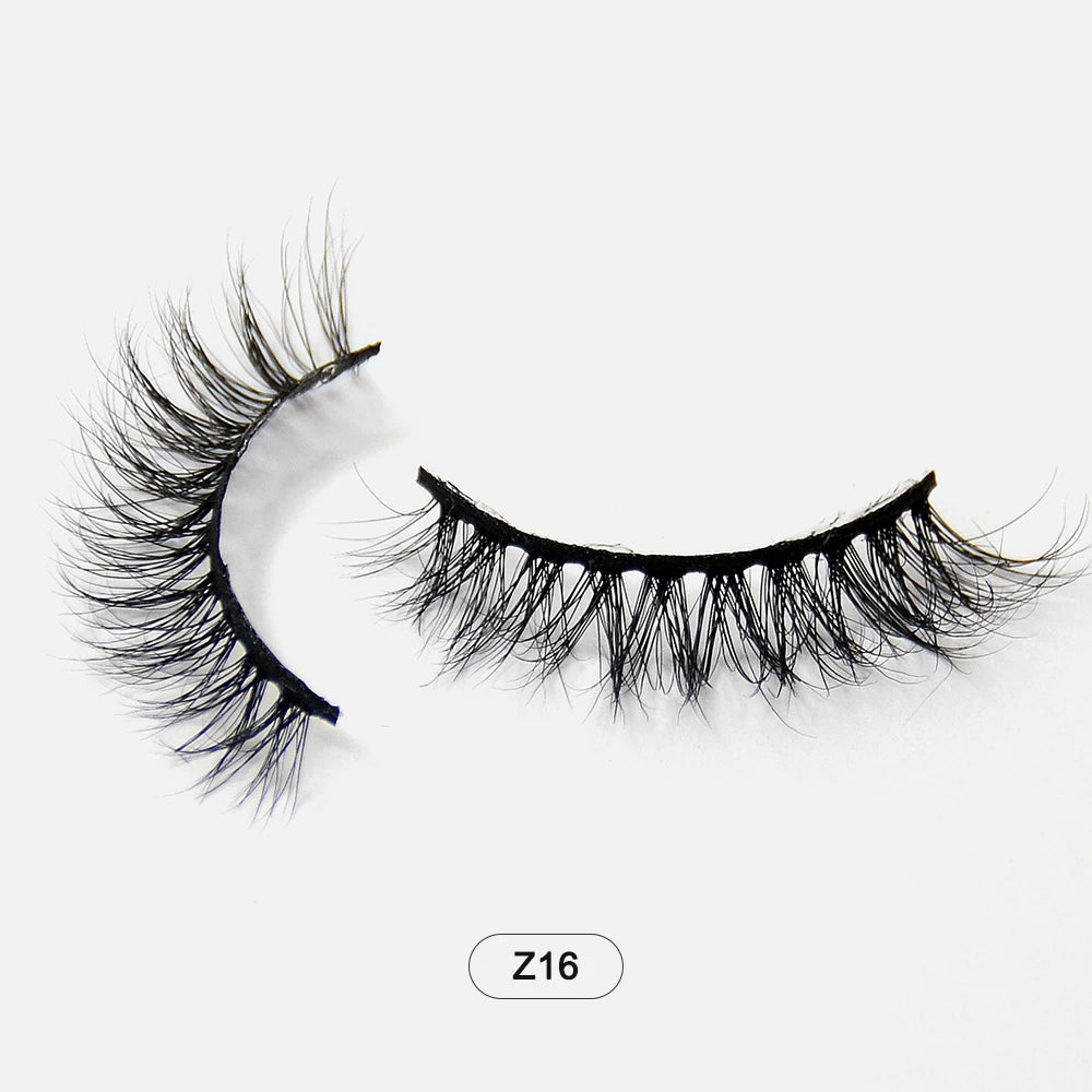 Makeup Minkfransar Fluffiga Mjuka Hela Lösögonfransar Naturliga Lösögonfransar Wispy Lash Extension
