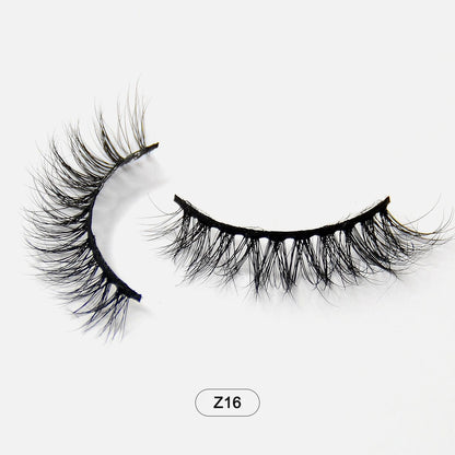 Makeup Minkfransar Fluffiga Mjuka Hela Lösögonfransar Naturliga Lösögonfransar Wispy Lash Extension