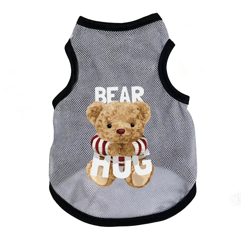 1 st. Andningsbar nätväst för husdjur, ärmlös katt- och hundkläder, ultralätta, svala kläder för bichon, teddy, chihuahua, valp, kattunge