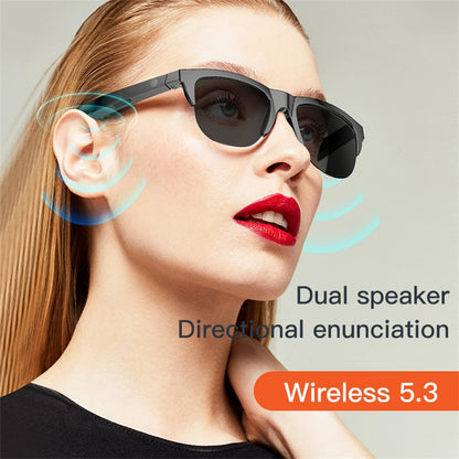 Solglasögon Hörlurar UV400-skydd PC-lins Solglasögon med inbyggda öronsnäckor Hörlurar HiFi-ljud Musik Sport Headset Spel