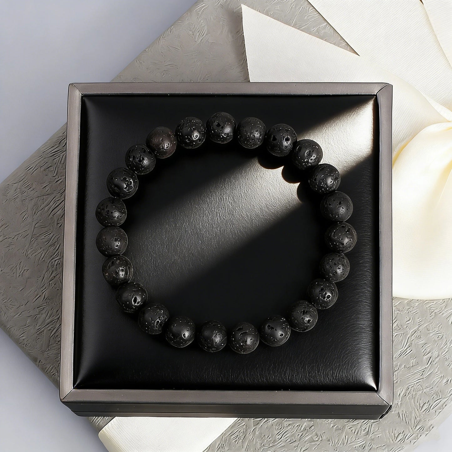 Lavapärlorarmband 6 8 10mm Natursten Reiki Vitalitetsarmband Skydd Meditation Chakra Handgjorda Unisex Smycken