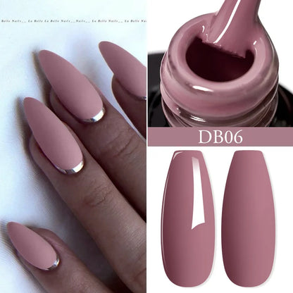 7ml Champagne Guld Silver Reflekterande Nagelgellack Glittrande Skinande Glitter Rosa Röd Nageltillbehör Semi-permanent Gellack