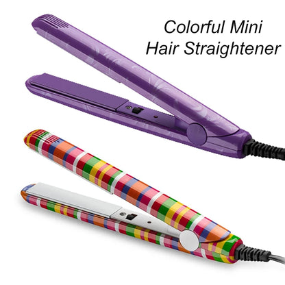 Färgglad Mini Hårrätare Ny Keramisk Plattång Curling Waves Bärbar Torr Hårkrullare För Kvinnors Salong Hårstylingverktyg
