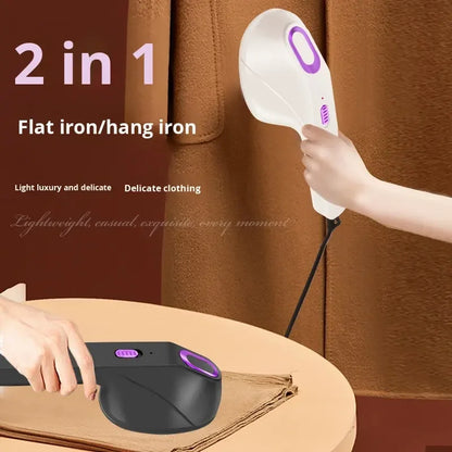 Mini plattångstrykjärn ångstrykjärn torrstrykning, USB-gränssnitt liten hushållshängande ångkokare, bärbar resehandhållen strykmaskin