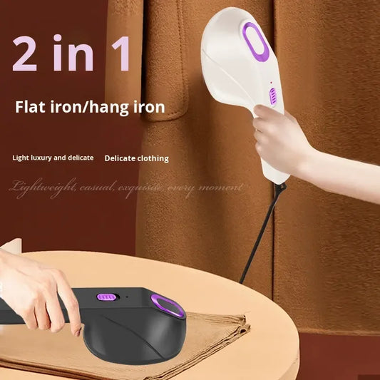 Mini plattångstrykjärn ångstrykjärn torrstrykning, USB-gränssnitt liten hushållshängande ångkokare, bärbar resehandhållen strykmaskin