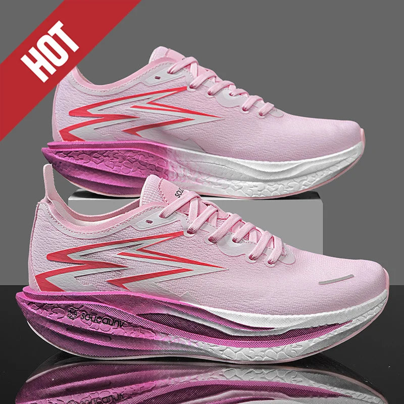 NYA Löparskor Carbon Board Marathon Herr Sport Andningsbara Lättvikt Dam Bekväma Atletiska Halkfria Sneakers Casual