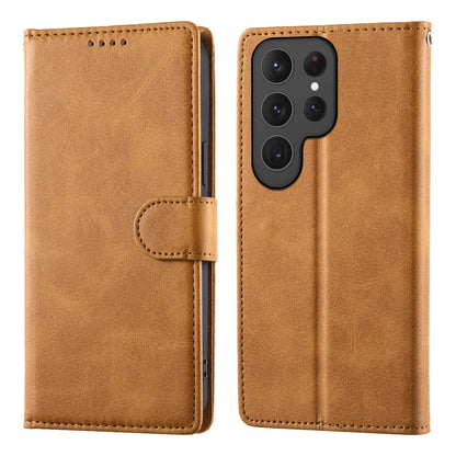 Business Läder Flipfodral för Samsung S25 S26 Ultra S24 FE S23 S22 S21 Plus A17 A37 A57 A36 A56 A16 A26 Korthållare Plånbok Över