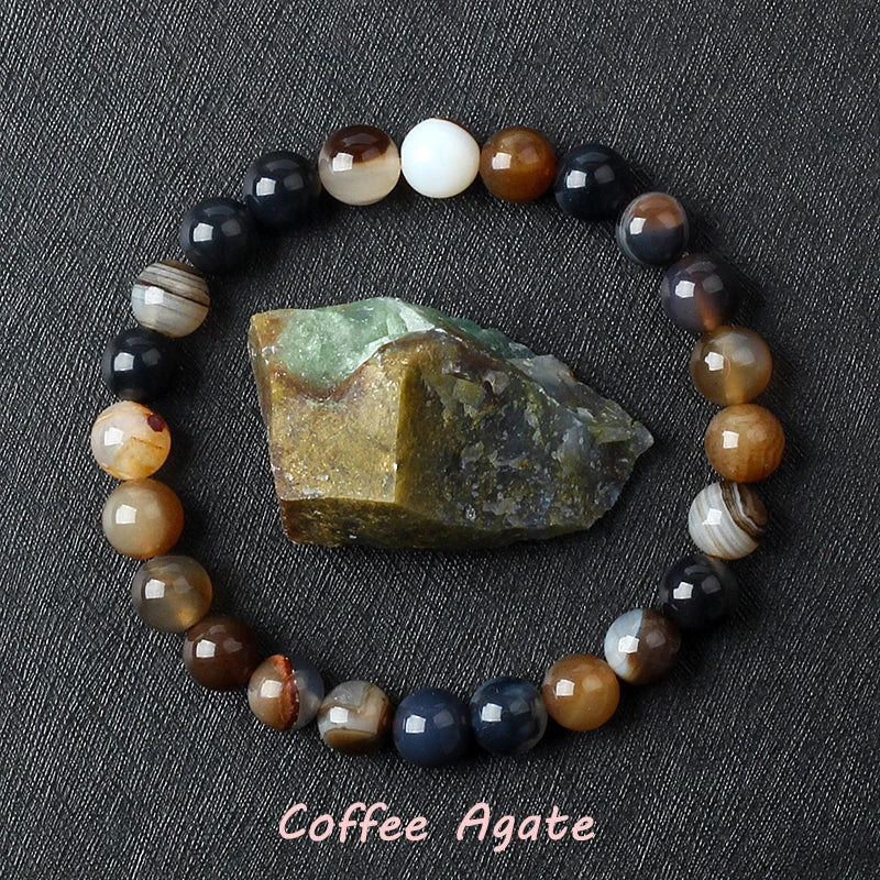 Naturlig drakeblodsten elastiska armband kvinnor män charm dinosaurie jaspis pärlor helande smycken yoga meditation armband gåva
