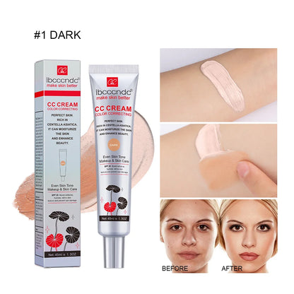 Återfuktande Korrigerande CC-kräm Vattentät Anti-svett Makeup Före Concealer Varaktig Kvinnors Makeup Skydda Huden Erborian Make