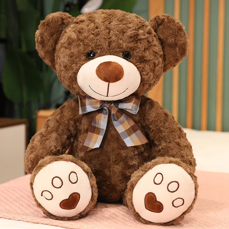 35/50/60 cm söt klassisk nallebjörn plyschleksaker kawaii fluga björn plyschkudde fyllda mjuka dockor för barn flickor älskare gåvor