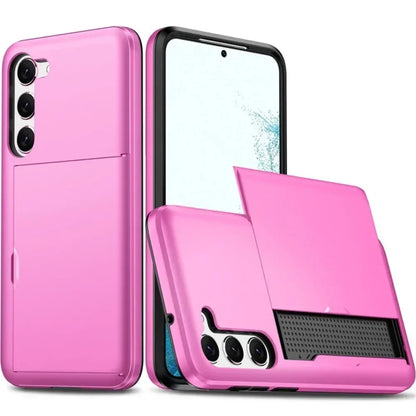 Fodral för Samsung Galaxy S26 S25 S24 S23 S22 Ultra Plus FE A57 A37 A56 A36 Korthållare Stötsäkert Plånboksfodral