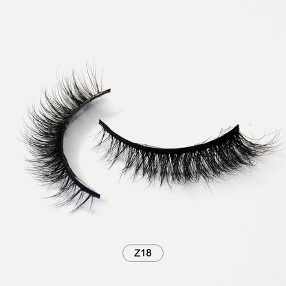Makeup Minkfransar Fluffiga Mjuka Hela Lösögonfransar Naturliga Lösögonfransar Wispy Lash Extension