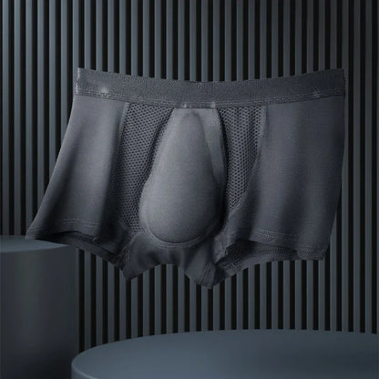 3-delade boxershorts för fitness, stretchigt och andningsbart tyg, fullt stöd för svettningar och stretchrörelser.