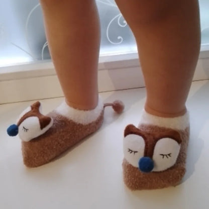 Babystrumpor Flickor Pojkar Leksak Toffel Nyfödd Tillbehör Halkfri Djur Barn Presentkläder Spädbarnsgrejer Barn Björn Småbarn