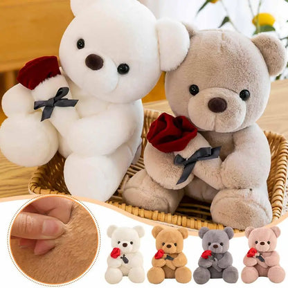 25 cm kawaii alla hjärtans dag-present nallebjörnar gosedjur rosbjörn docka alla hjärtans dag-present till flickvän