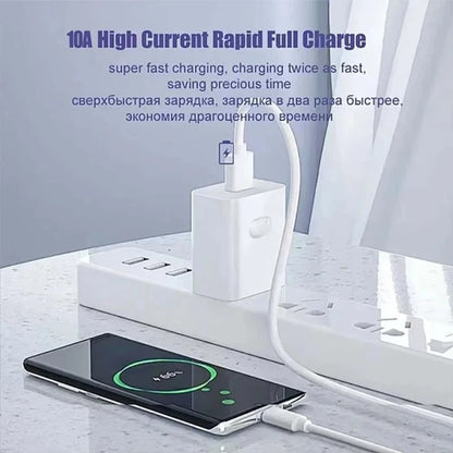QCMAX 1-3 st 10A 100W Typ C Supersnabb Laddningskabel Datakabel För Huawei OPPO vivo iQoo Snabbladdning USB C Kablar