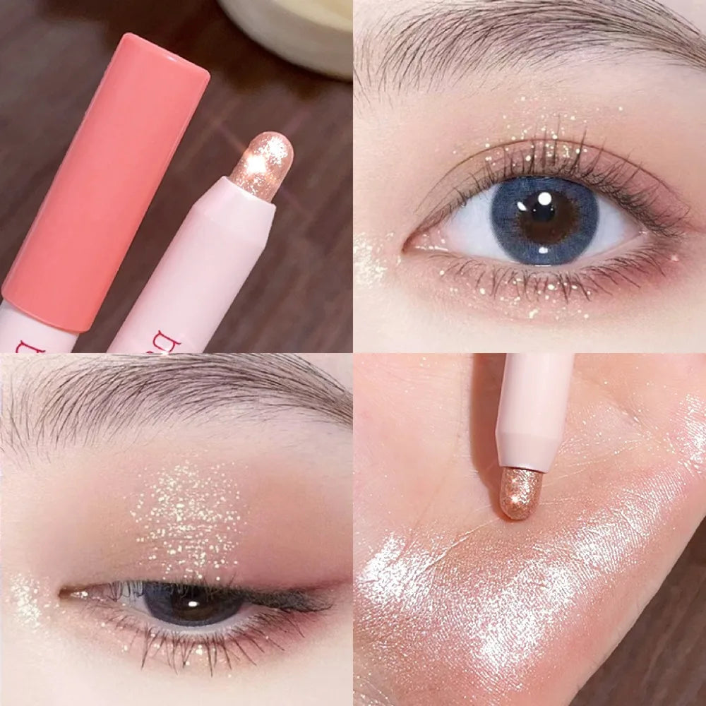 Droppformad stjärnhimmel för underögonen, icke-kladdig pärlskimrande konturerande ögonskugga, highlighterstift för makeup