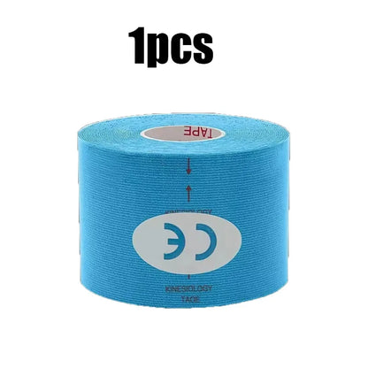 1/6 st tejper Kinesio Elastiskt Bandage Knäskydd Tejper Kinesiologi Stödkuddar Sport Självhäftande Venda Kinesiotejp Bandage