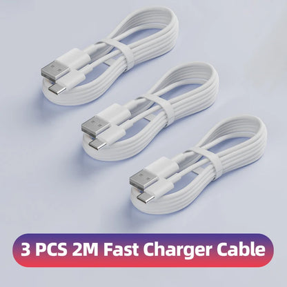 QCMAX 1-3 st 10A 100W Typ C Supersnabb Laddningskabel Datakabel För Huawei OPPO vivo iQoo Snabbladdning USB C Kablar