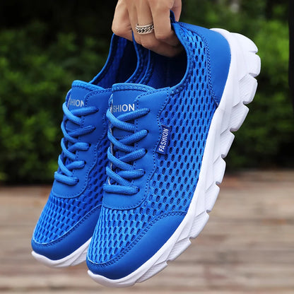 Sommar Herr Sneakers Högkvalitativa Andningsbara Fritidsskor Utomhus Halkfria Herrsportskor Lätt Mode Tennisskor