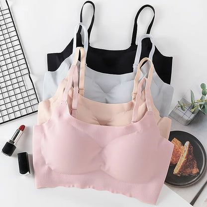 Sexig Sling-BH för Kvinnor, Aktiv Push Up, Sömlös BH, Mjuka Underkläder, Bekväm Bralette, S-2XL, Underkläder 0082