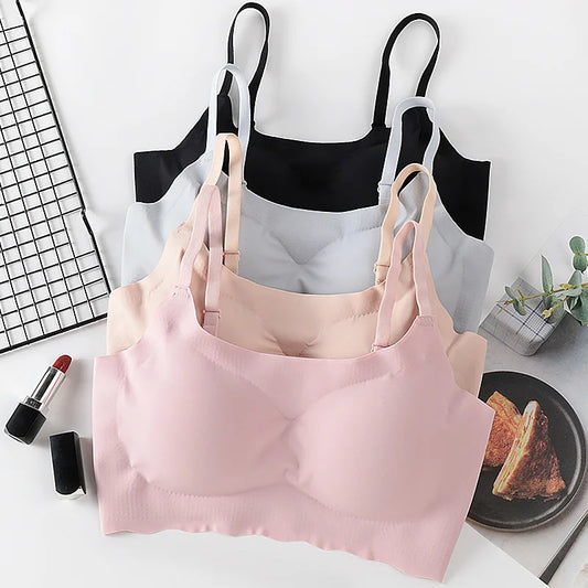 Sexig Sling-BH för Kvinnor, Aktiv Push Up, Sömlös BH, Mjuka Underkläder, Bekväm Bralette, S-2XL, Underkläder 0082