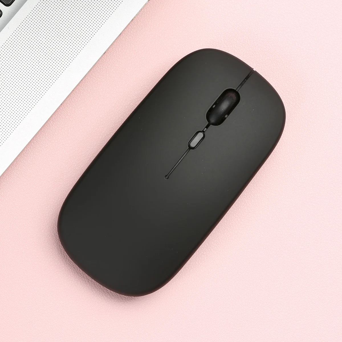 Trådlös Bluetooth-kompatibel mus Bärbar ergonomisk datormus För bärbar dator iPad Surfplatta Mobiltelefon Kontorsspelmus