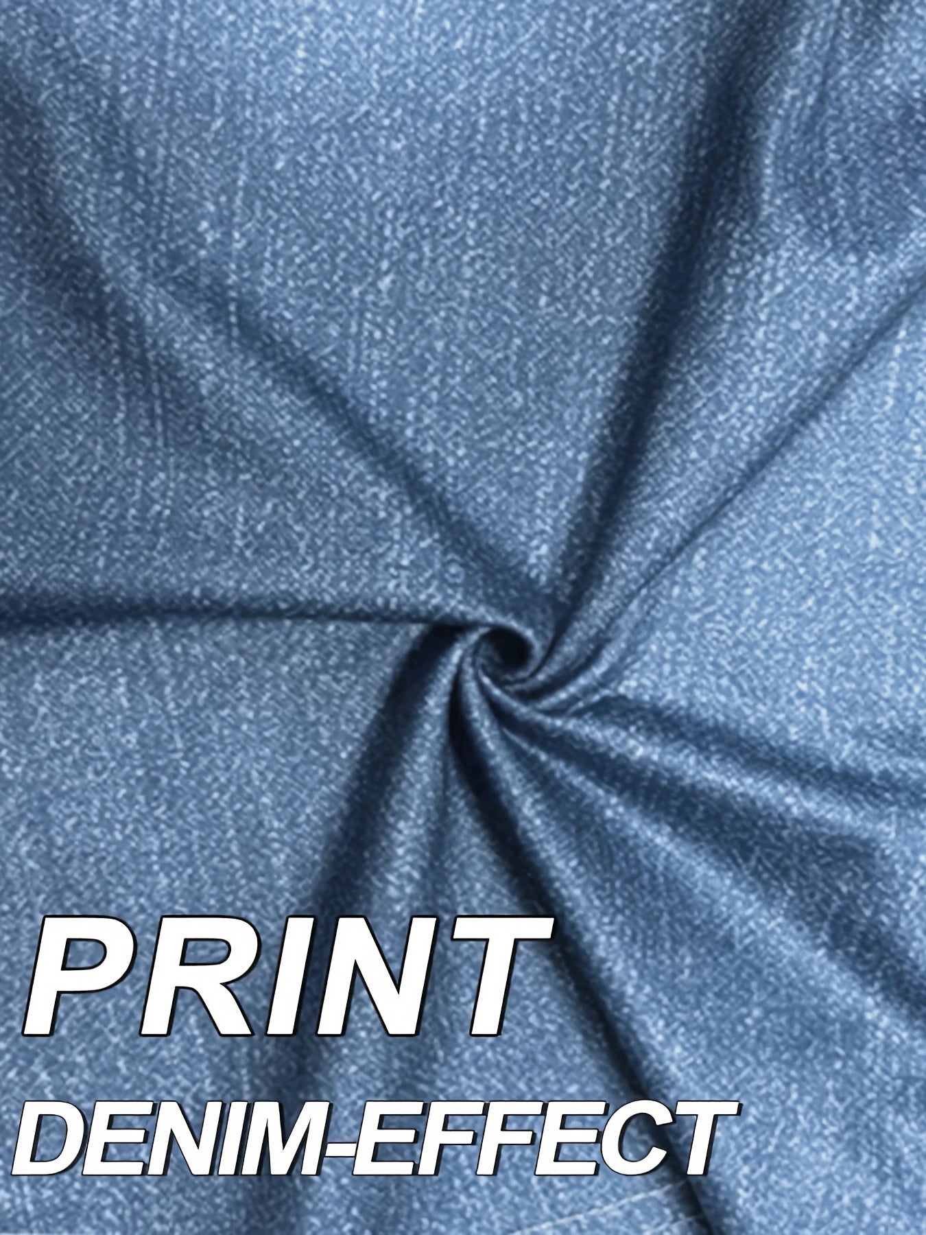 Sommarleggings Denimmönster Utsvängda byxor Yoga Långbyxor Fukttransporterande Mjuka Andningsbara Mode Streetwear