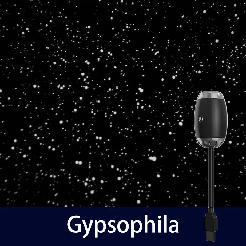 Mini USB-stjärnhimmelsprojektor med atmosfär vidvinkeldisplay för taket stjärnhimmel för spelrumsbelysning rumsdekoration väggpresent
