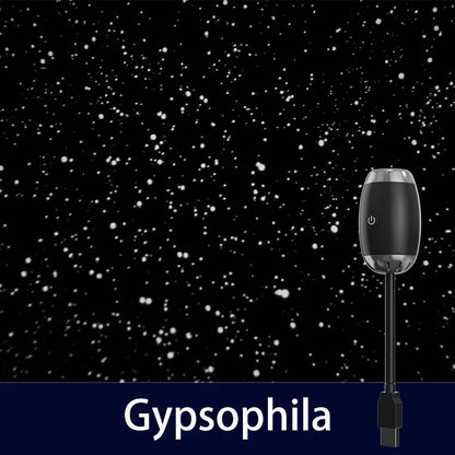 Mini USB-stjärnhimmelsprojektor med atmosfär vidvinkeldisplay för taket stjärnhimmel för spelrumsbelysning rumsdekoration väggpresent