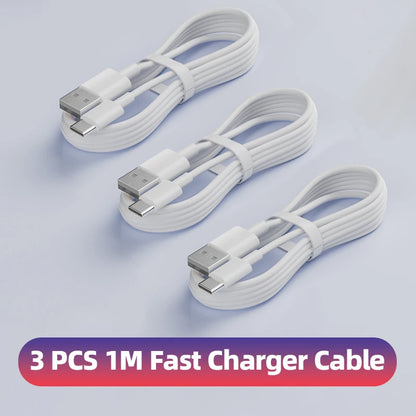 QCMAX 1-3 st 10A 100W Typ C Supersnabb Laddningskabel Datakabel För Huawei OPPO vivo iQoo Snabbladdning USB C Kablar