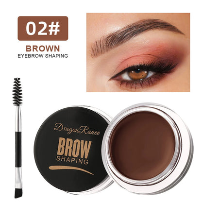 Matt Brun Svart Vild Ögonbrynskräm 3D Naturlig Färg Ögonbrynsförstärkare Gelvax Vattentät Varaktig Ögonmakeup Kosmetiska Verktyg