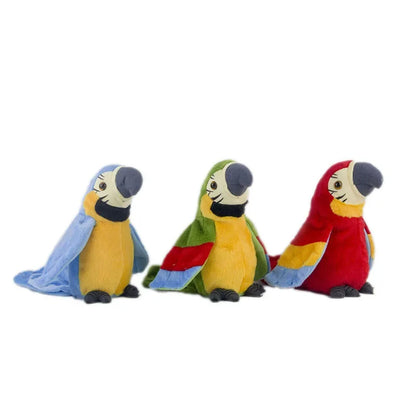Talande Ara Papegoja Upprepa Vad Du Säger Gosedjur Plyschleksak Elektronisk Inspelning Animerad Fågel Talande Papegoja Husdjur Plyschleksaker