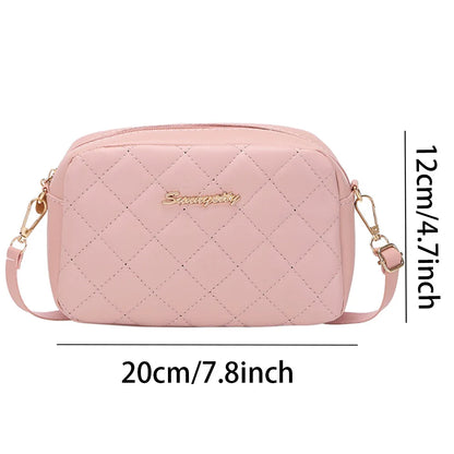 2024 Tofs Liten Messengerväska För Dam Trend Lingge Broderi Kamera Kvinnlig Axelväska Mode Kedja Dam Crossbody Väskor