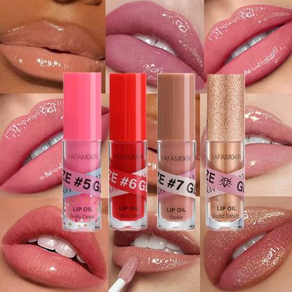 Långvarigt återfuktande, fylligare läppglans, läppfyllare, mineralolja, läppextrakt, extrem volym, essens, närande läppförstärkare, flytande makeup