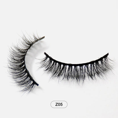 Makeup Minkfransar Fluffiga Mjuka Hela Lösögonfransar Naturliga Lösögonfransar Wispy Lash Extension
