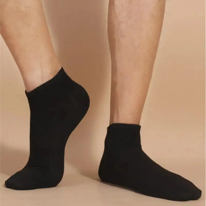 10 par unisex casual enfärgade båtstrumpor tunna andningsbara bekväma anti-lukt svettabsorberande lågt skurna ankelstrumpor för män och kvinnor