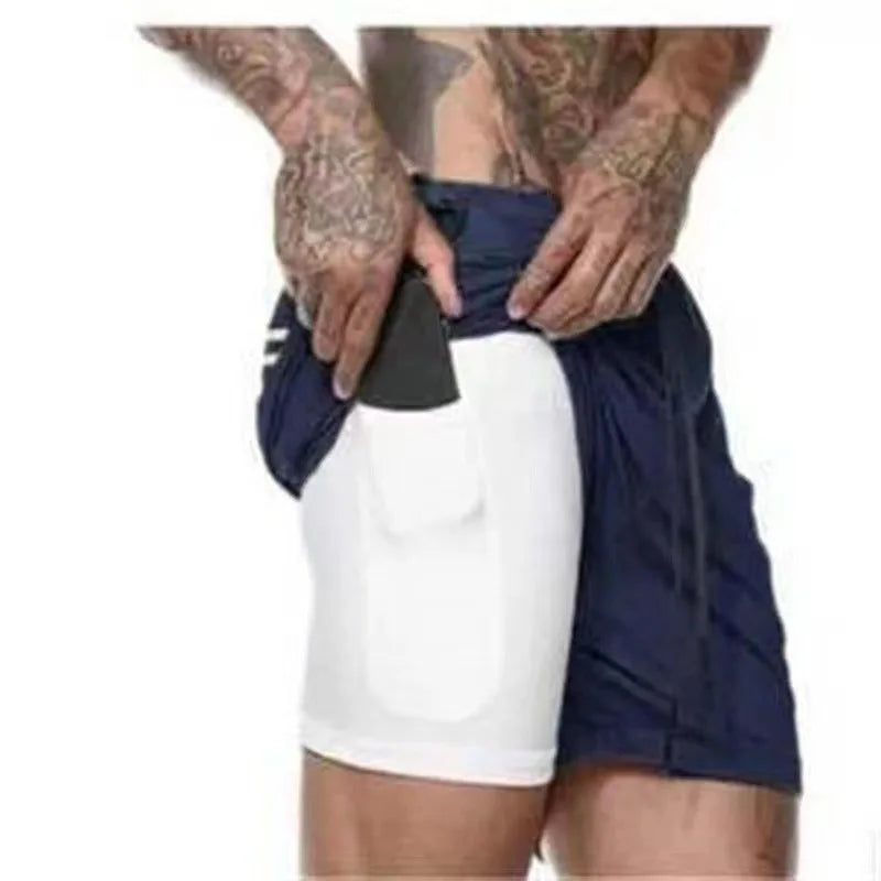 Herrsportshorts Sportkläder Sommarlöparshorts Strandbyxor Gym Fitness Träningsdräkt Jogging Träningsshorts Herrshorts