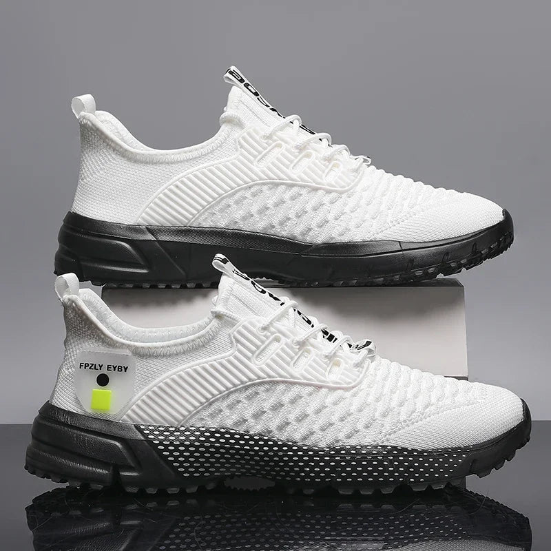 Unisex Sneakers Mode Herr Casual Skor Högkvalitativa Mesh Promenadskor Lätta Vulkaniserade Skor