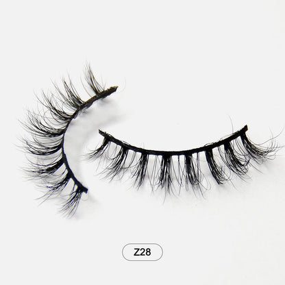 Makeup Minkfransar Fluffiga Mjuka Hela Lösögonfransar Naturliga Lösögonfransar Wispy Lash Extension