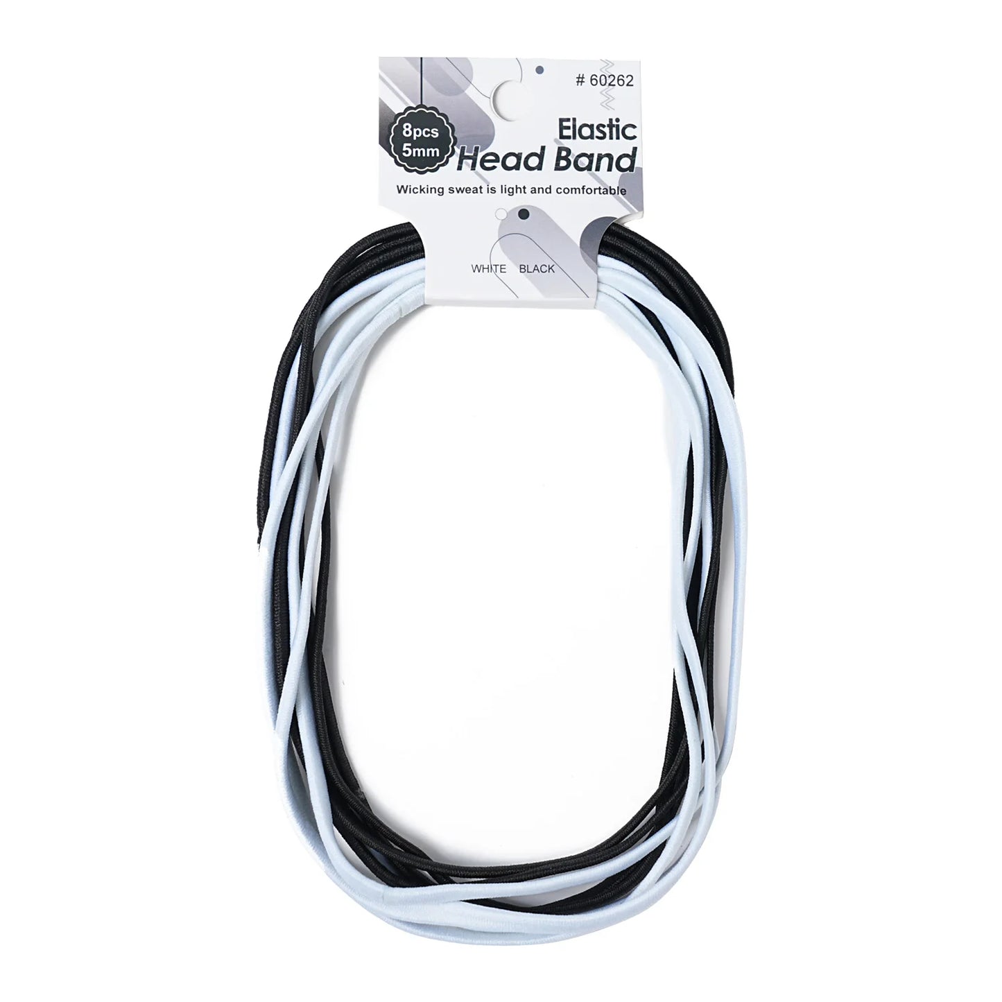 8 st godisfärgade hårband för kvinnor och män, yogahårband, 0,5 cm, sporthårband för flickor, halkfri fotboll, löpning, fitnesshåraccessoarer, set